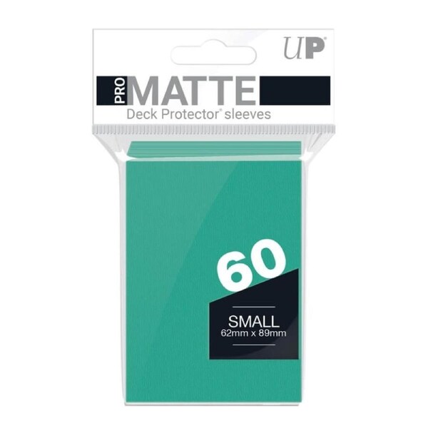 Ultra Pro 60 Pro-Matte Small Deck Protector Sleeves (Aqua)