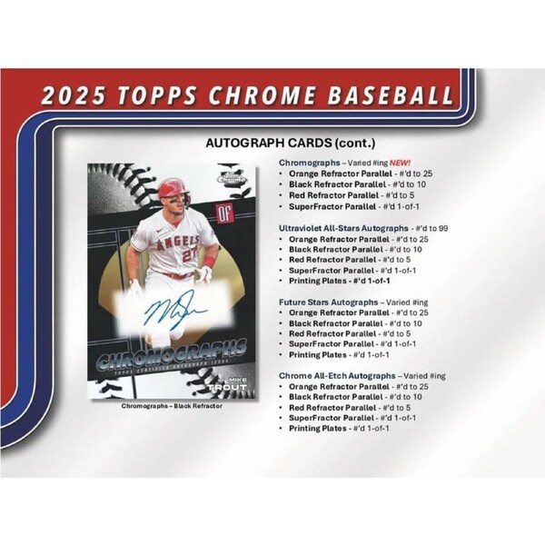Topps 2025 Chrome MLB Baseball Value Blaster Box