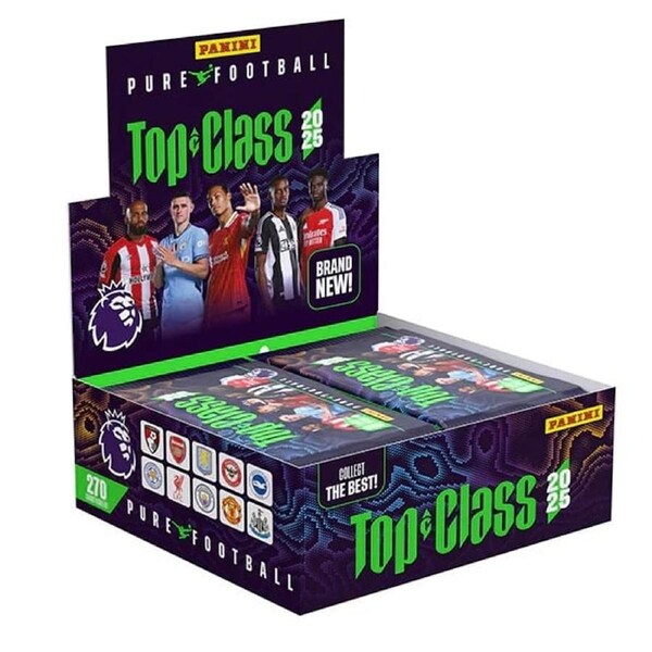 PANINI Top Class 2025 Premier League Soccer Trading Cards Booster Box