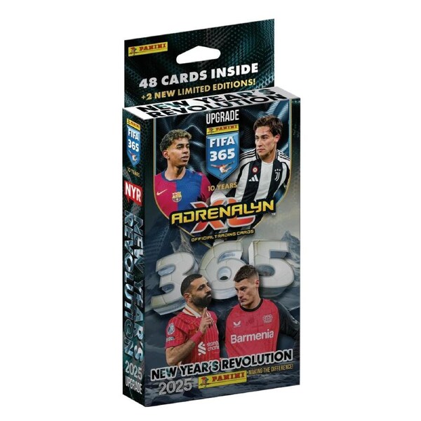 Panini 2025 Adrenalyn XL FIFA 365 Trading Cards New Years Revolution Booster Set