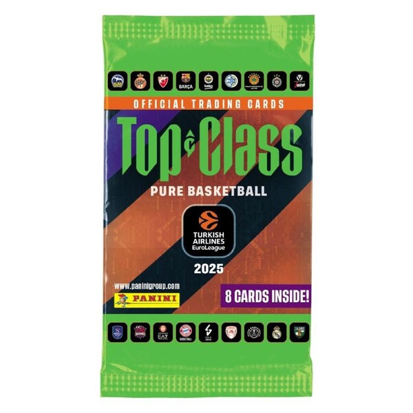 Panini Top Class Pure Basketball 2025 Turkish Airline Euro League Trading Cards Booster Pack