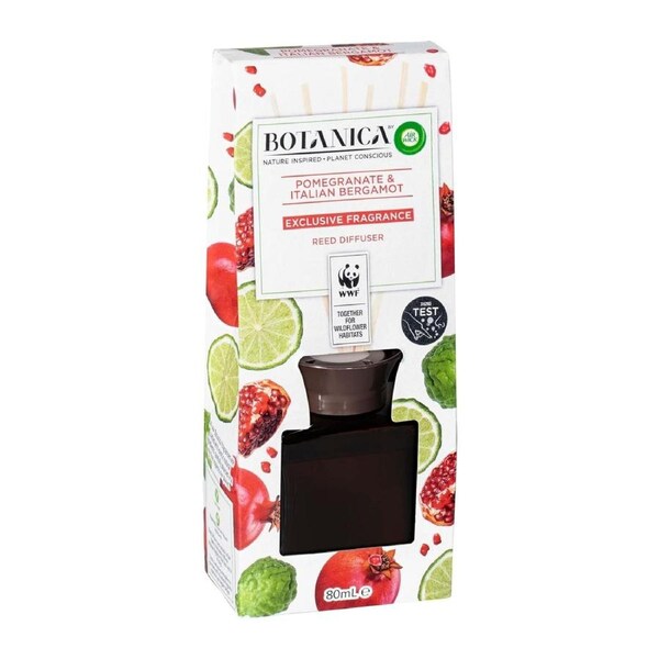 Air Wick Botanica Reed Diffuser 80 mL – Pomegranate & Italian Bergamot