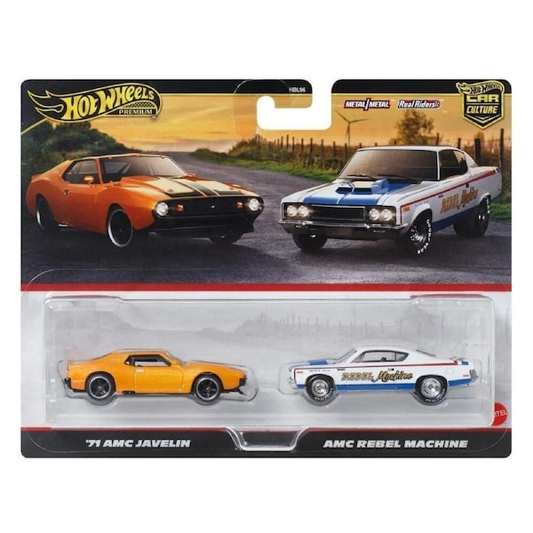 Hot Wheels Premium '71 AMC Javelin & AMC Rebel Machine