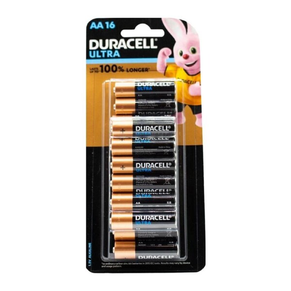 Duracell Ultra AA Batteries – 16 Pack (PK16) - Long Lasting Power