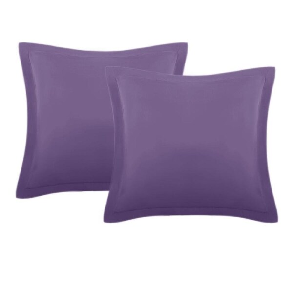 Kingdom 2pcs Classic Percale Easy Care European Pillowcases Sky Blue