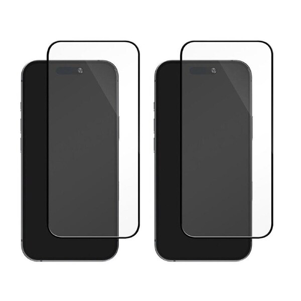 2PK EFM TT Sapphire Glass Screen Protector For iPhone 17 Pro 6.3in Clear