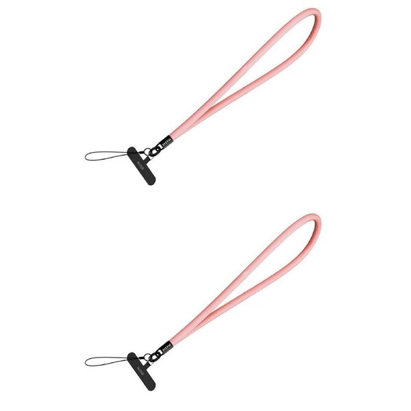 2PK EFM Ibiza Hands-Free Universal Mobile Phone Wristlet Strap Holder Pink
