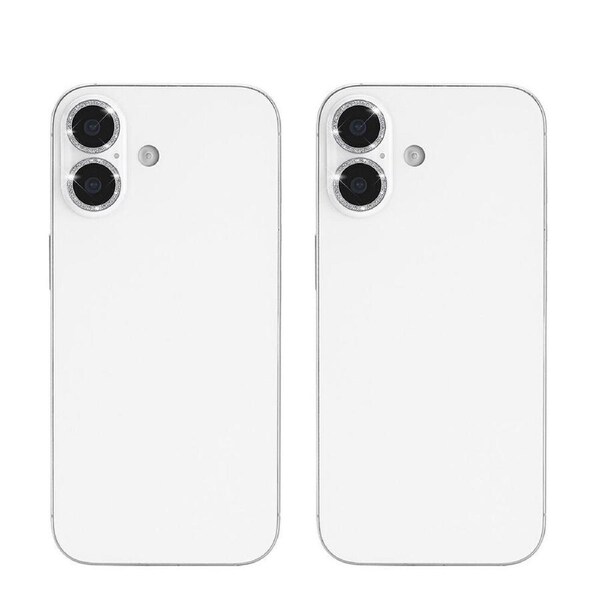 2PK Case-Mate Aluminium Ring Glass Lens Protector for iPhone 17 6.3in Twinkle