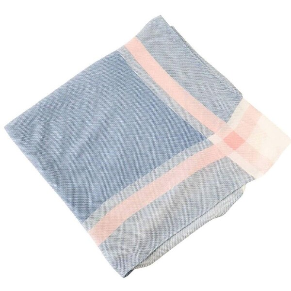 Urban Crimp Square Silk-Feel Scarf Women's Accessory 100x100cm Blue/Pink