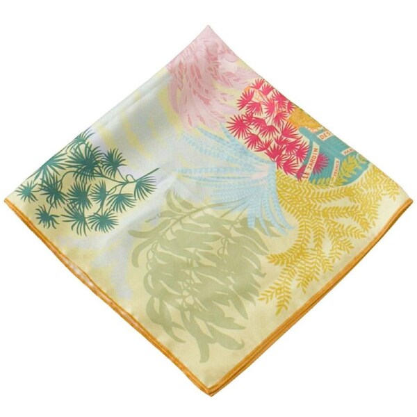 Urban Marais Mini Square Silk-Feel Scarf Women's Accessory 53x53cm Mustard