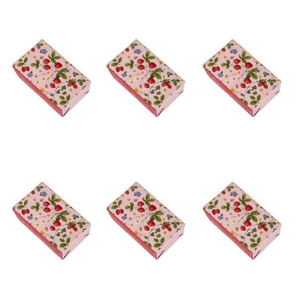 6PK Urban Australian Botanicals Body Care Strawberry Fields Soap 150g Pink/Red