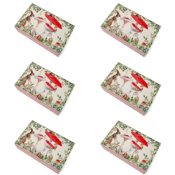 6PK Urban Australian Botanicals Body Care Enchanted Garden Soap 150g Natural/Red