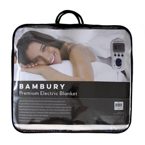 Bambury Premium Electric Blanket Soft Home Bedding King