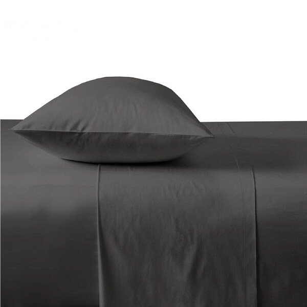Bambury Chateau Fitted Sheet Pewter Ultra Soft Home Bedding Queen