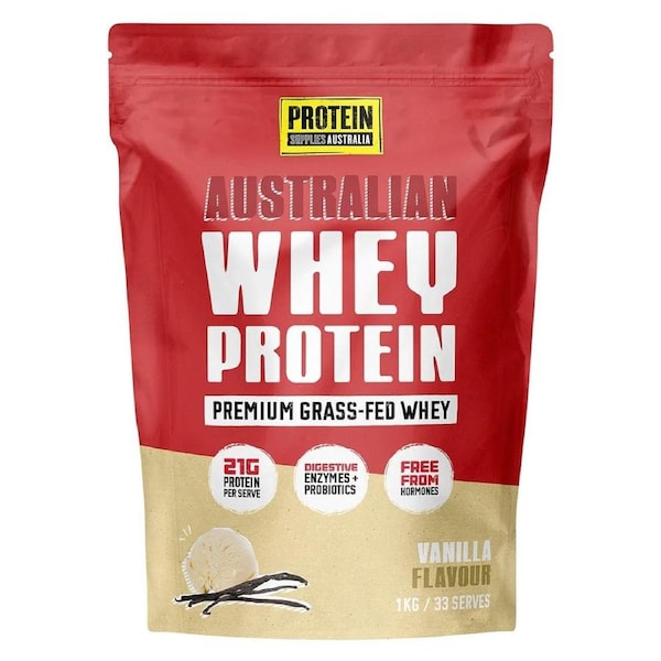 Protein Supplies Australia Whey Protein Powder Vanilla 1kg