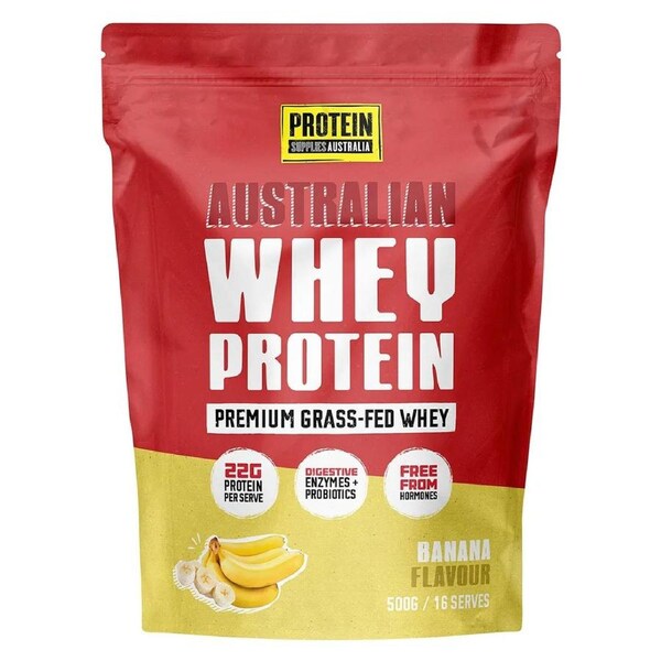 Protein Supplies Australia Whey Protein Powder Banana 500g