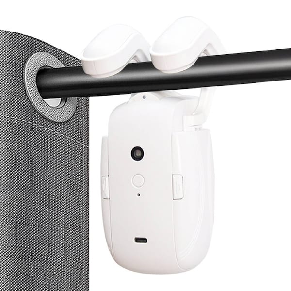 3-in-1 Intelligent Automatic Curtain Opener Rechargeable Battery Operated Curtain Robot Smart Control Via App with Timer Fit for Roman Rod T/U-shaped Track