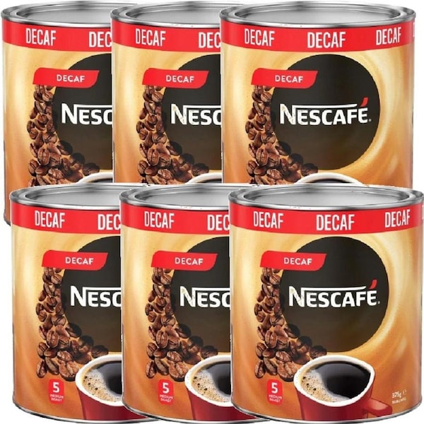 Nescafe Blend 43 Decaf Instant Coffee 375g Decaffeinated 6 Pack Carton Bulk