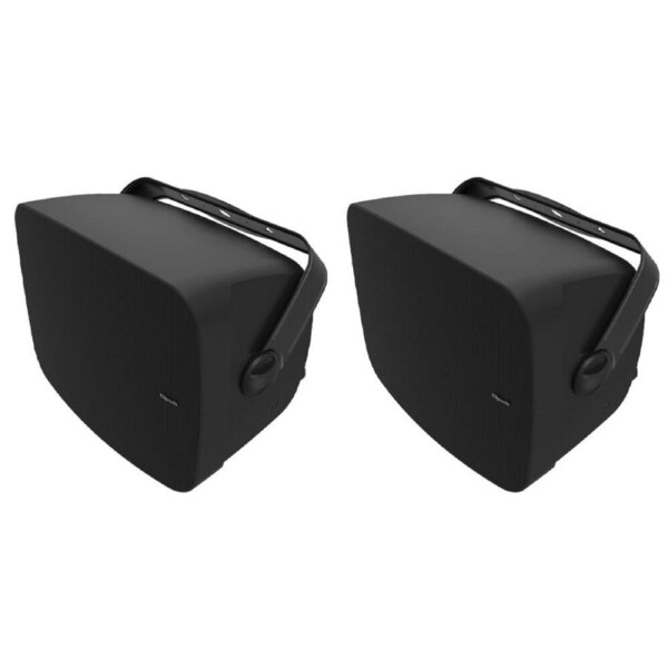 2x Klipsch RSM-800 Outdoor Wall Mounted 5 Way Binding 100W Speaker 8 Inches BK