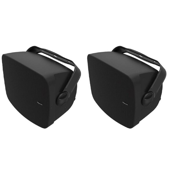 2x Klipsch RSM-650 Outdoor Wall Mounted 5 Way Binding 80W Speaker 6.5 Inches BK