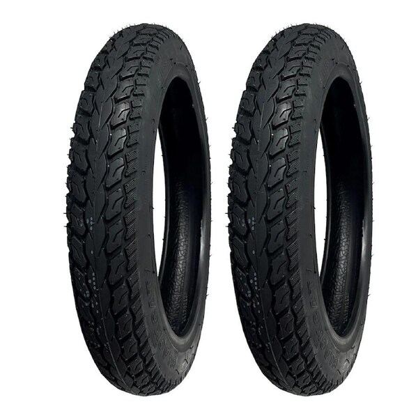 TDR 2pcs 14 x 2.125 Bicycle Tyre 14 Inch BMX Kids Balance Bike Tubeless Rubber Durable Thickened Wear Resistant Comfortable Driving E-Bike Scooter Folding Bike Tyre