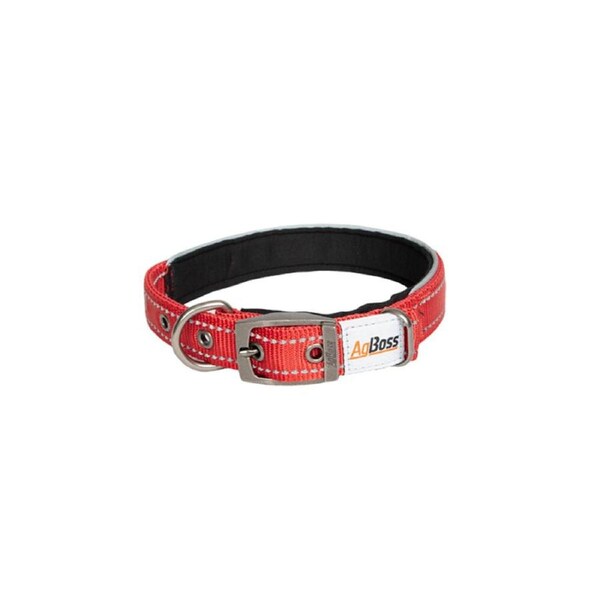 AgBoss Working Farm Pet Dog Collar Reflective Black 0.025x55cm 22 inch