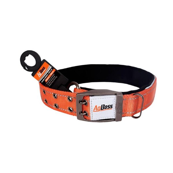 AgBoss Dog Collar Medium to Large Breeds Orange 0.04x65cm 26 inch
