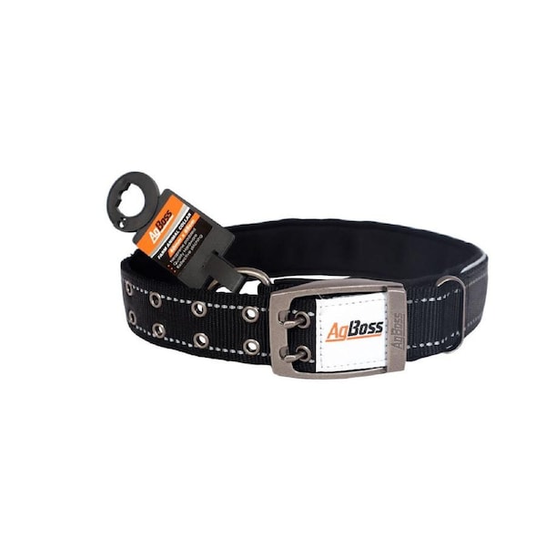 AgBoss Working Farm Pet Dog Collar Reflective Black 0.04x65cm 26 inch
