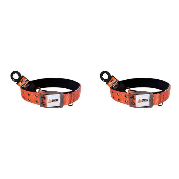 2PK AgBoss Dog Collar Medium to Large Breeds Orange 0.04x65cm 26 inch