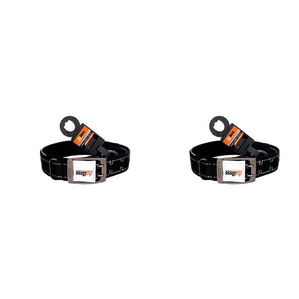 2PK AgBoss Working Farm Pet Dog Collar Reflective Orange 0.04x60cm 24 inch