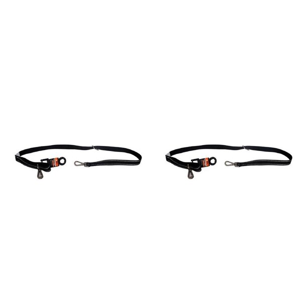 2PK AgBoss Working Farm Dog Lead Reflective Black 0.025x120cm 48 inch