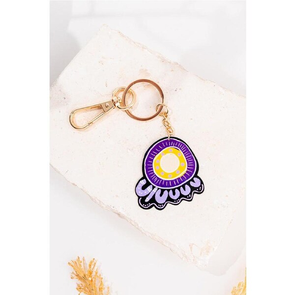Legacy Purple Keyring