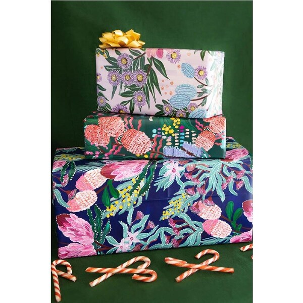 Jessica Begg 'Native Flowers' Gift Wrapping Paper (3 Pack)