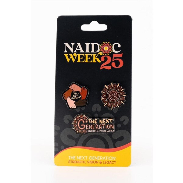 Amy Kilby NAIDOC 2025 Lapel Pin (3 Pack)