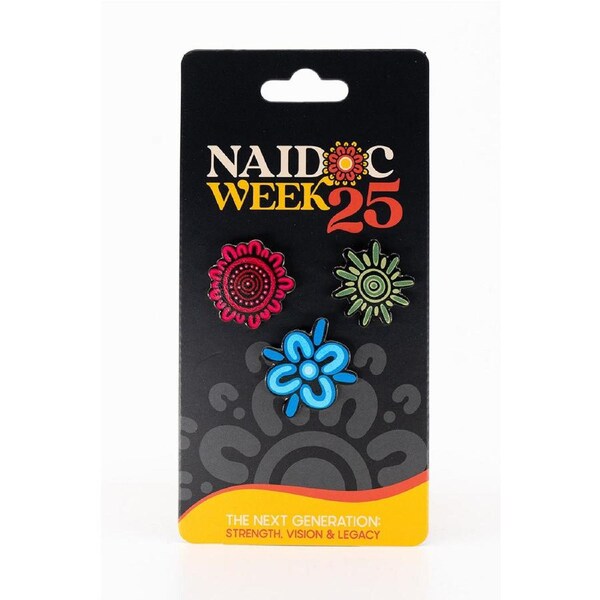 Wurung (Branches) Symbols NAIDOC 2025 Lapel Pin (3 Pack)