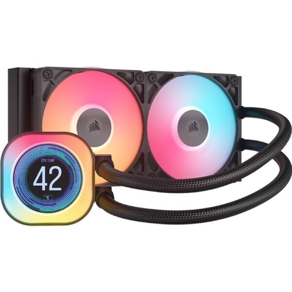 Corsair iCUE LINK TITAN 240 RX LCD Black Liquid ARGB CPU Cooler [CW-9061022-WW]