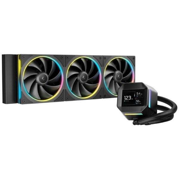 [R-LM360-BKDMMC-1] DeepCool LM360 ARGB Liquid CPU Cooler with 2.4" IPS Display