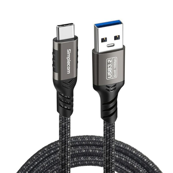 Simplecom CAU520 USB-A to USB-C Data and Charging Cable USB 3.2 Gen2 10Gbps 2M