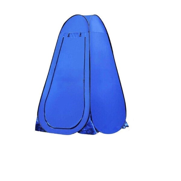 Portable Outdoor Camping Shower Tent Toilet Pop Up Change Room 150x150x190 cm Blue
