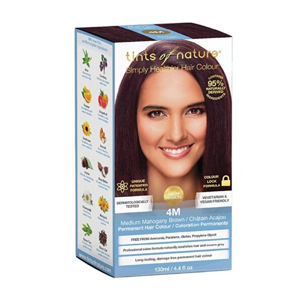 Tints of Nature Permanent Hair Colour 4M (Medium Mahogany Brown)