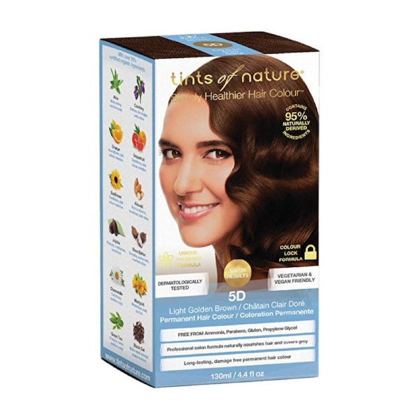 Tints of Nature Permanent Hair Colour Light Golden Brown 5D