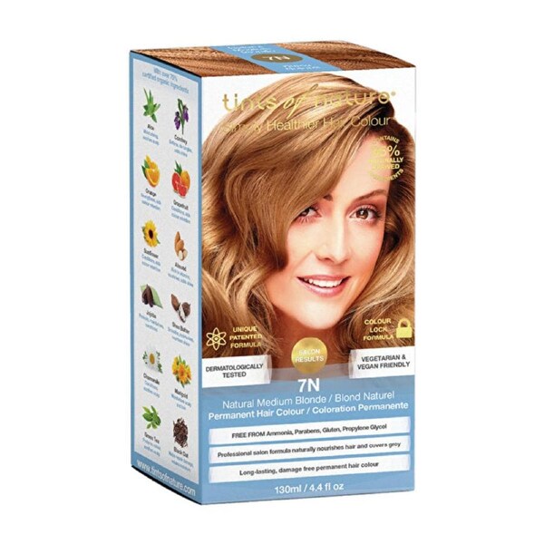 Tints of Nature Permanent Hair Colour 7N (Natural Medium Blonde)