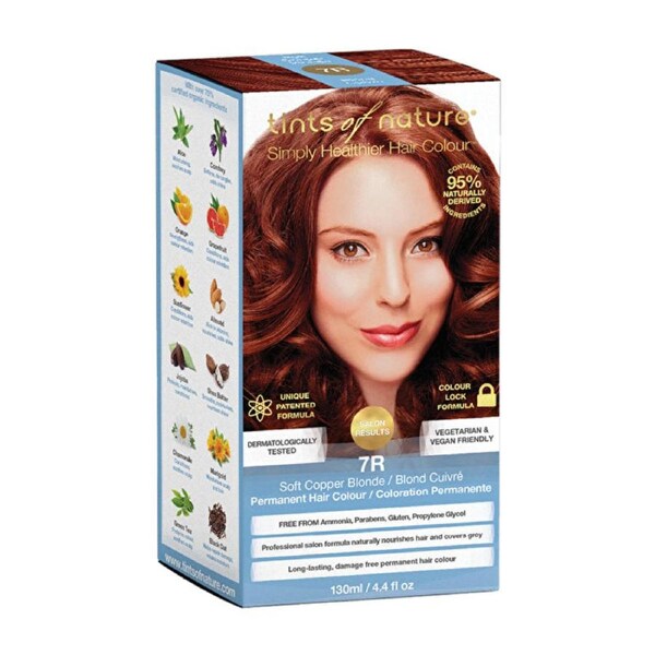 Tints of Nature Permanent Hair Colour 7R (Soft Copper Blonde)