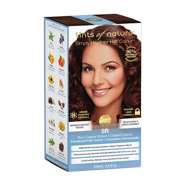 Tints of Nature Permanent Hair Colour 5R (Rich Copper Brown)