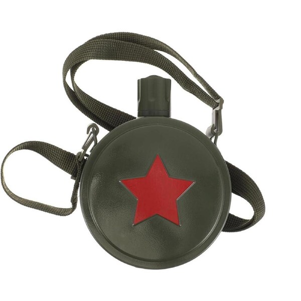 Outdoor Red Five Star Water Bottle Portable Camping Hiking Travel Water Bottle