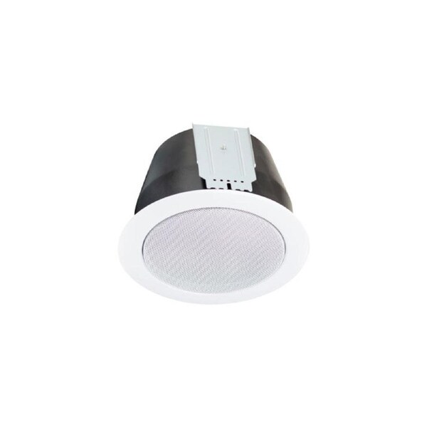 REDBACK CF0887 130mm 100V 10W Coaxial Ceiling EWIS Speaker White Metal Grille
