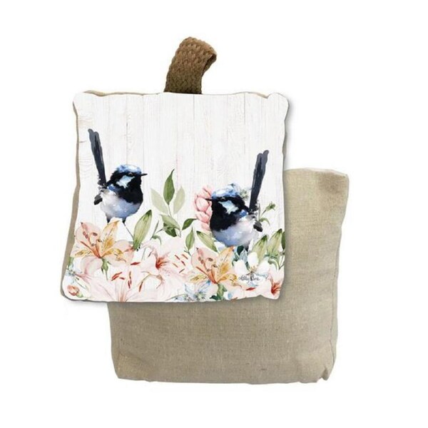 Doorstop Weighted Fabric Home Two Wrens Door Stopper