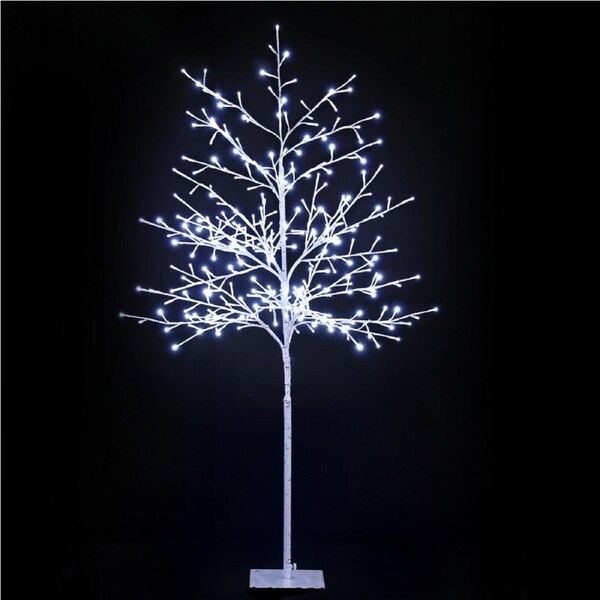150cm Solar Powered LED Christmas Tree 304 White Lights Outdoor Indoor Decor