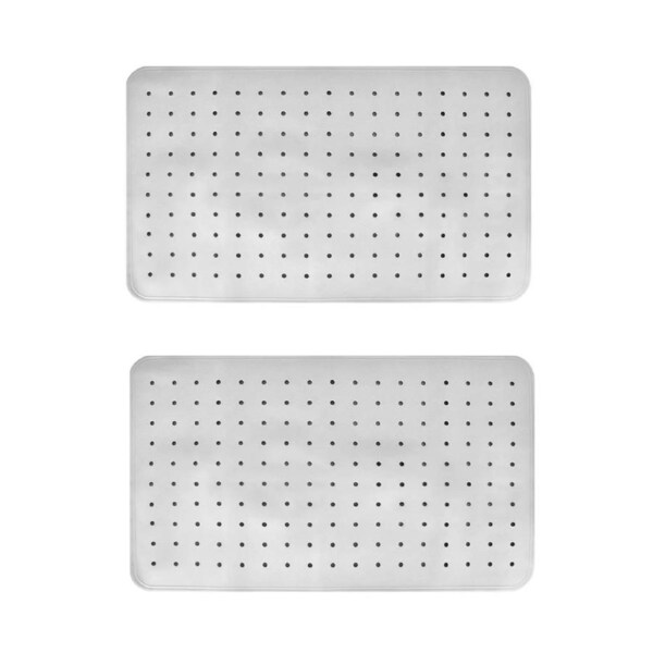 2x 70×40?cm Anti-Slip Grip Shower Rug Bath Mat w/ 100+ Suction Cups