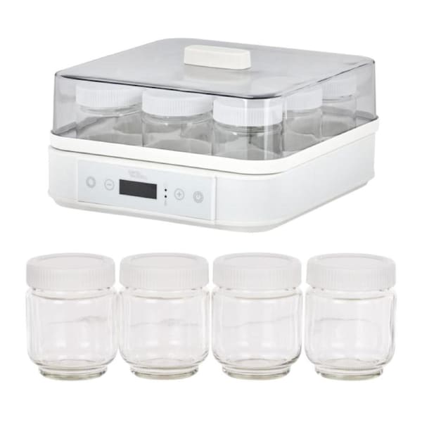 Davis & Waddell 1.6L Multi Yoghurt Maker with Replacement Yogurt Jars 190ml